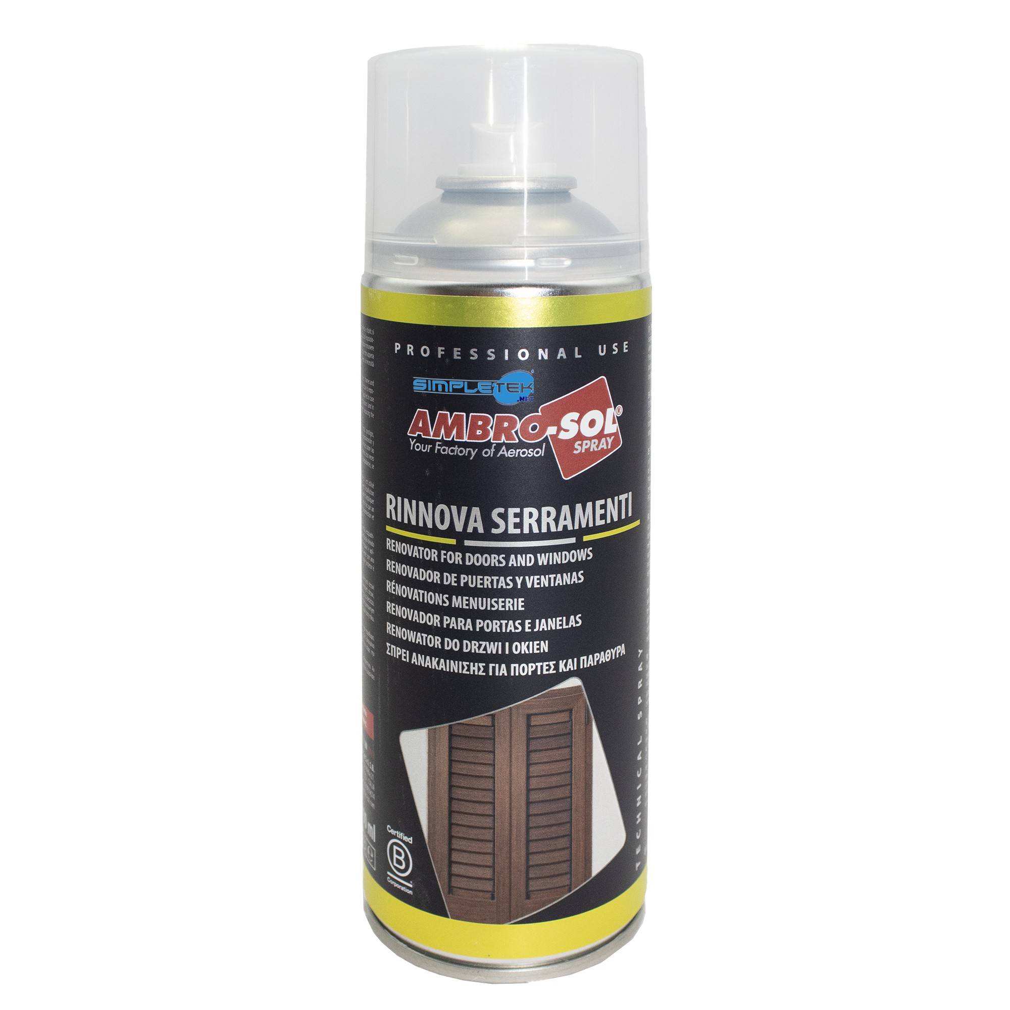 Bomboletta Spray Rinnova Serramenti Finestre Infissi Persiane Ravvivante Legno-1