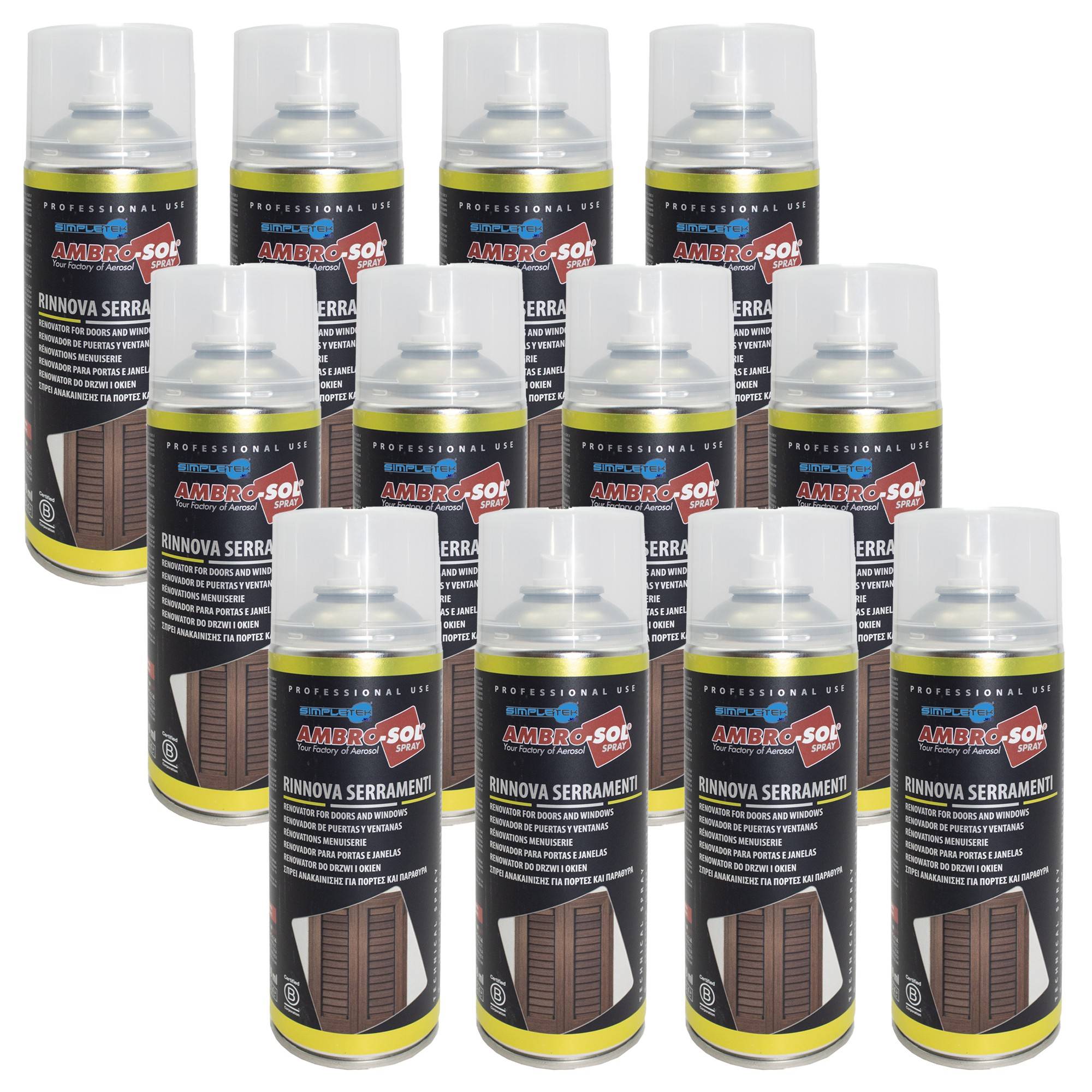 Bomboletta Spray Rinnova Serramenti Finestre Infissi Persiane Ravvivante Legno-0
