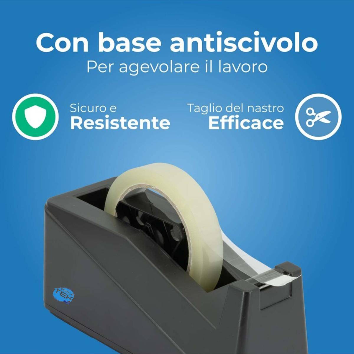Dispenser Di Nastro Adesivo Da Tavolo Da 1" 3" Supporto 25mm 76mm Antiscivolo-3