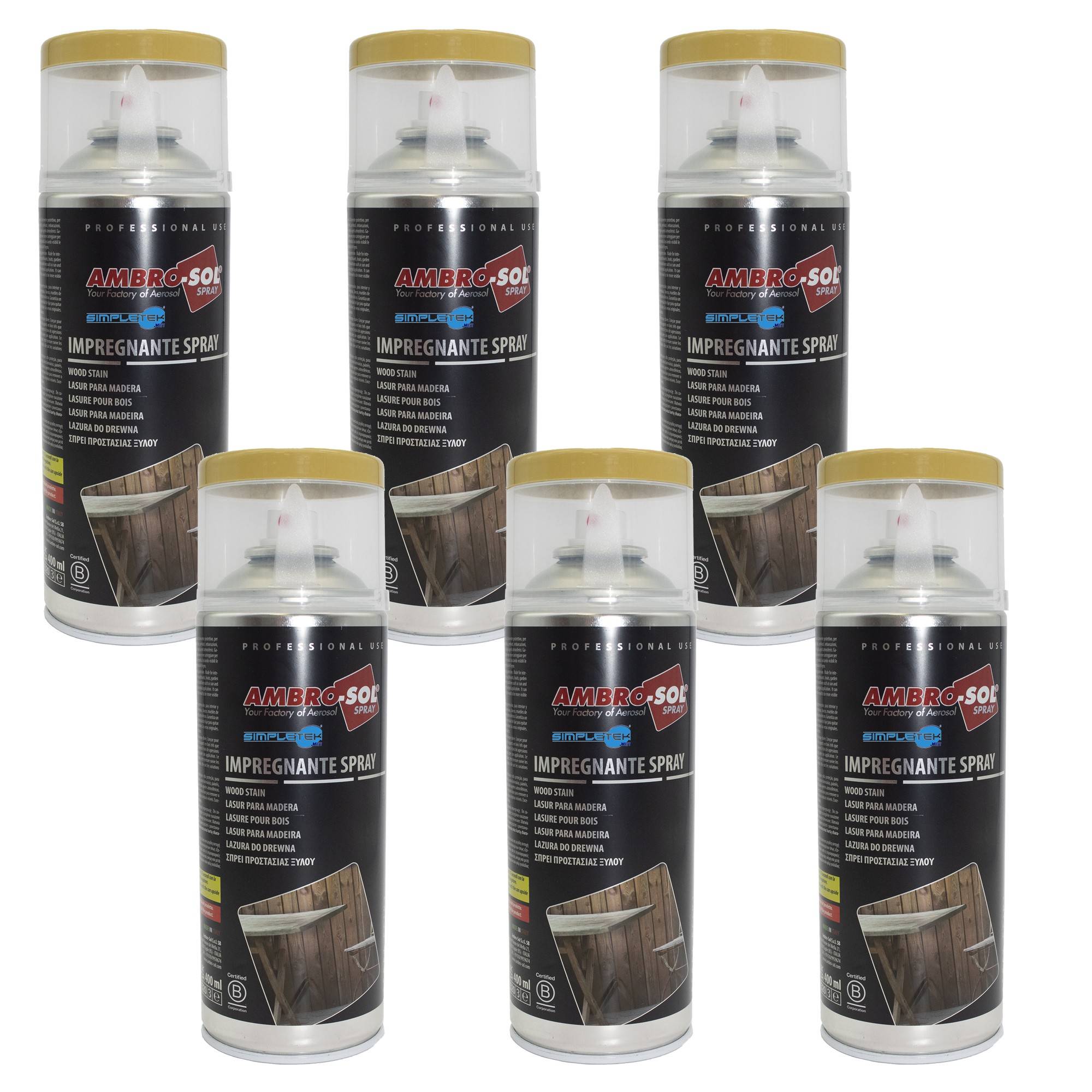Impregnante Spray Per Legno Rovere Protettivo Infissi Pergole Barche 400ml-0