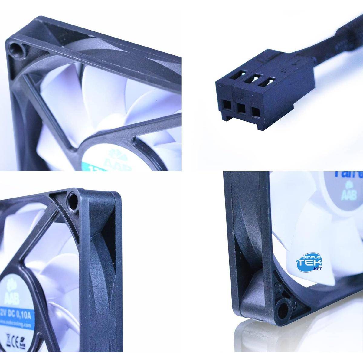 Ventola Dissipatore Per Case 8cm 80mm 3 Pin Senza Luci Cabinet Chassis 12v-2