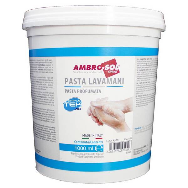 Pasta Lavamani Sapone Disinfettante 1lt 1 Litri Detergente Profumata Officina