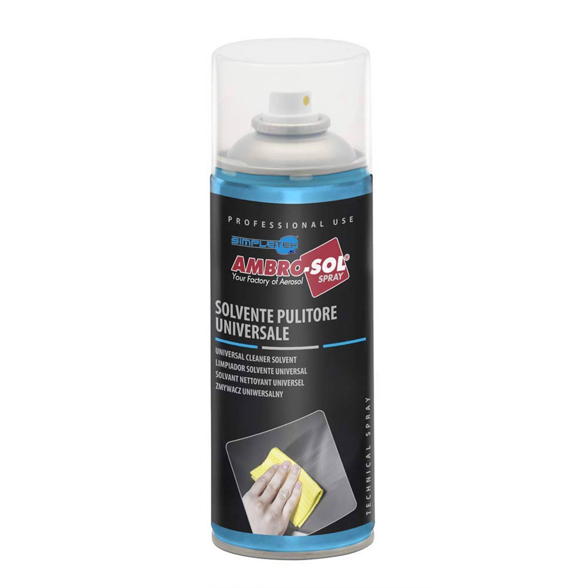 Bomboletta Spray Solvente Pulitore Universale Sgrassante Detergente 400ml-1