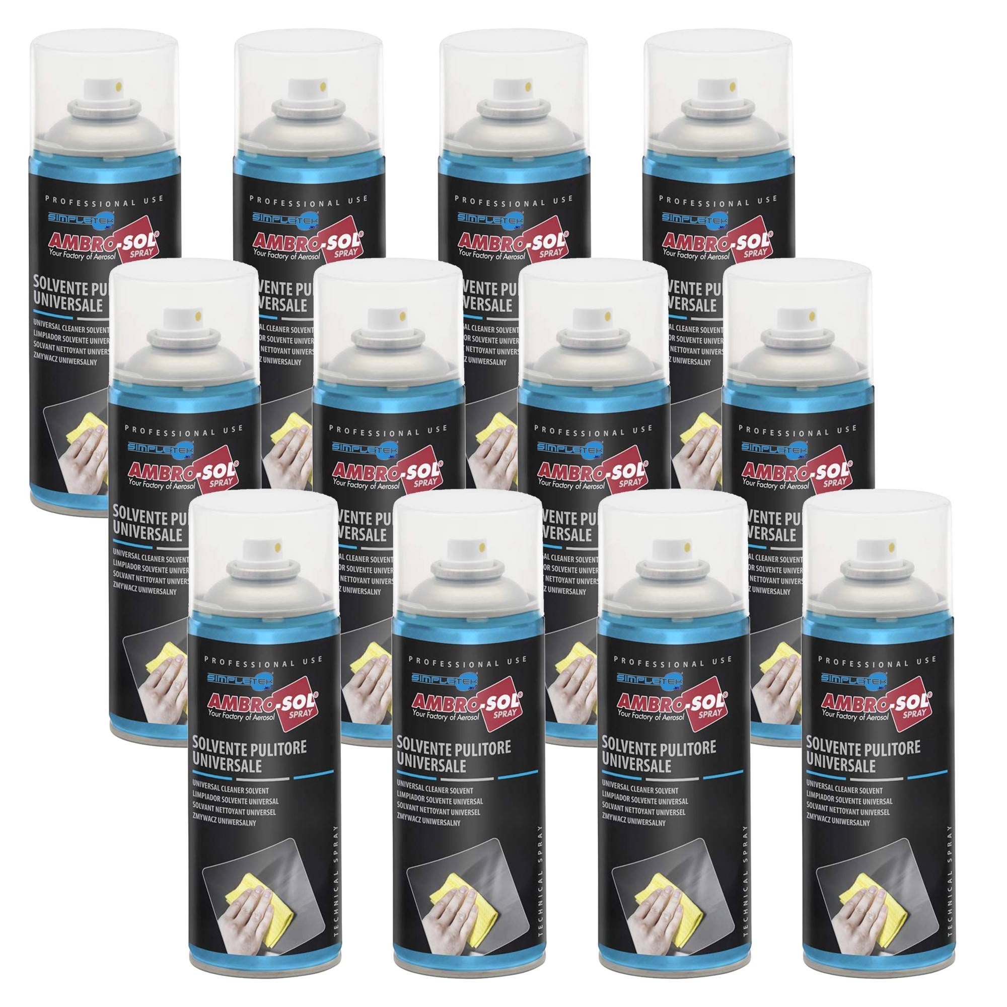 Bomboletta Spray Solvente Pulitore Universale Sgrassante Detergente 400ml-0