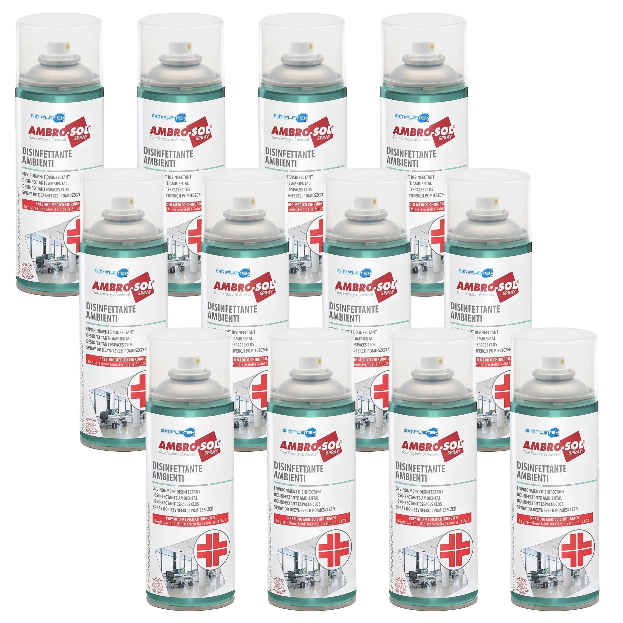 Bomboletta Spray Disinfettante Per Ambienti Antibatterico Pmc Presidio Medico-0