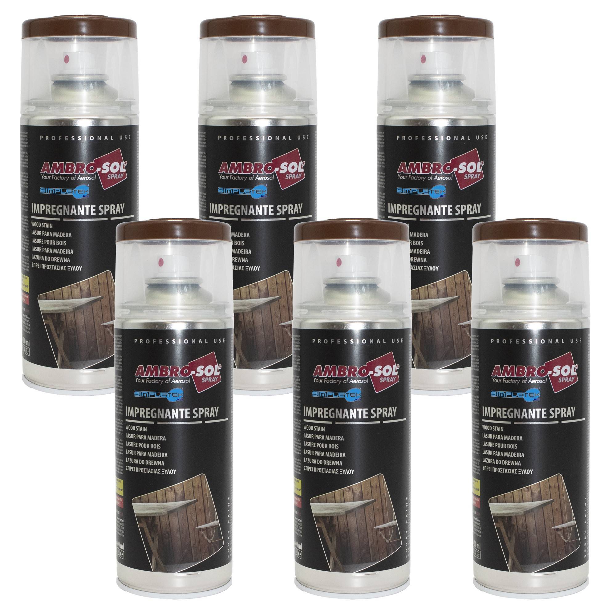 Impregnante Spray Per Legno Noce Scuro Protettivo Infissi Pergole Barche 400ml-0