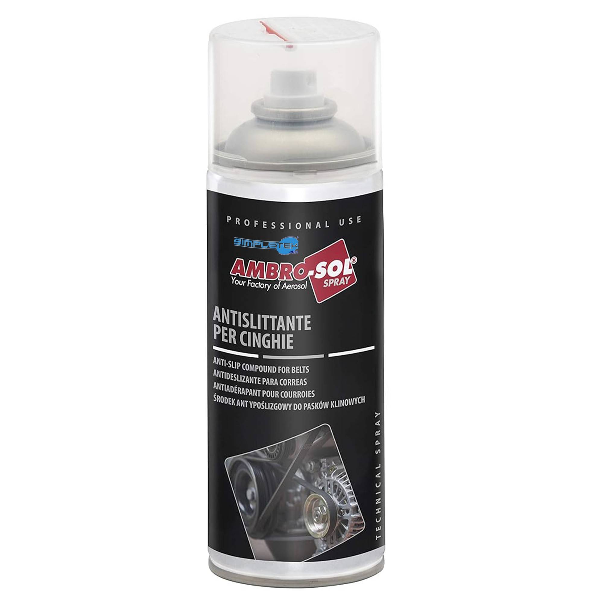 Bomboletta Spray Antislittante Per Cinghie Trasmissione Trapezoidali Piatte-1
