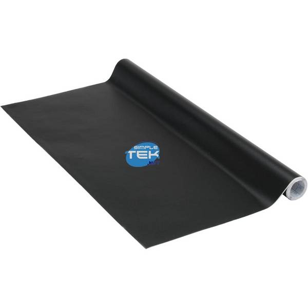 Pellicola Adesiva Nera Opaca 45cm X 2m 0,16mm Rotolo Nero Autoadesivo Pvc