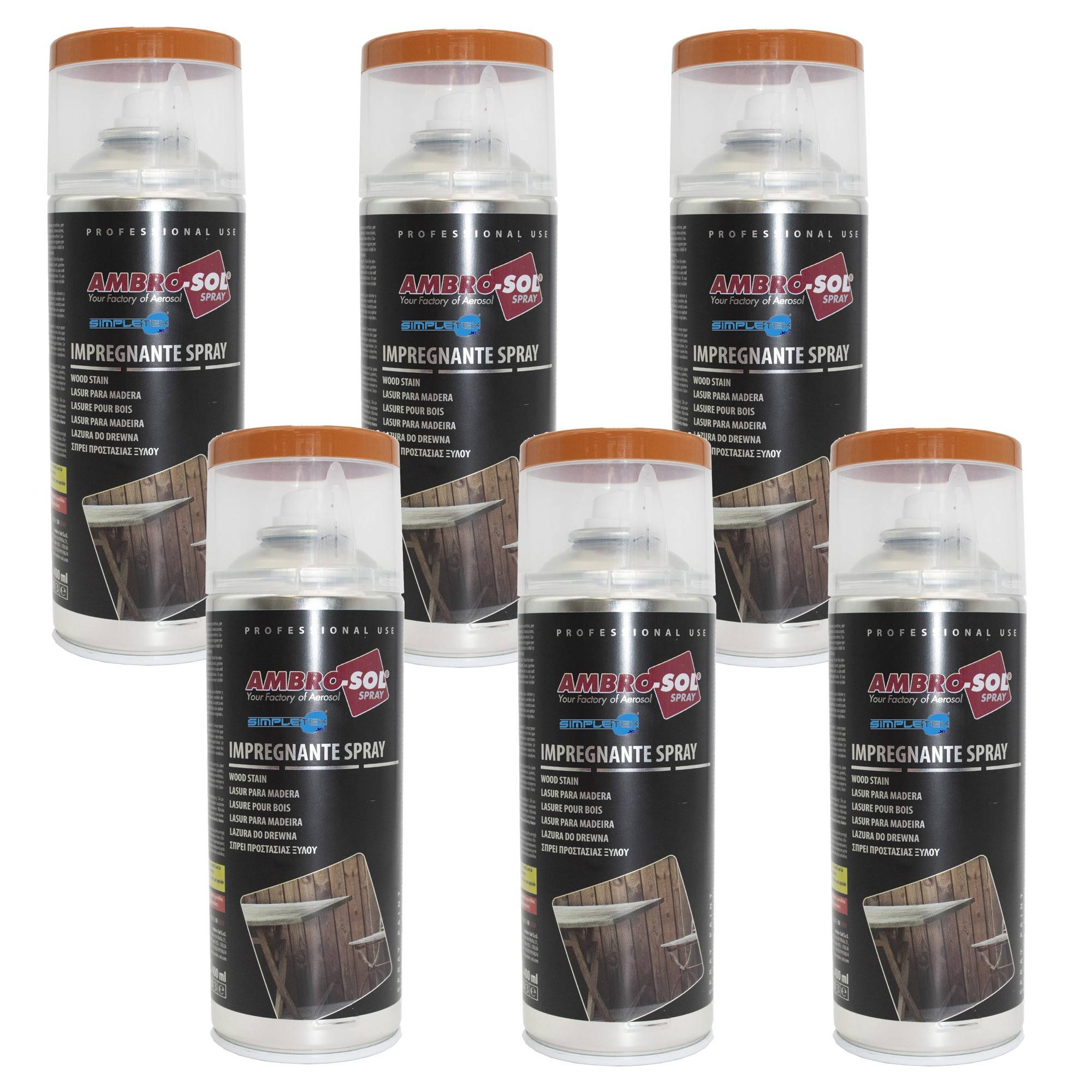 Impregnante Spray Per Legno Noce Chiaro Protettivo Infissi Pergole Barche 400ml-0