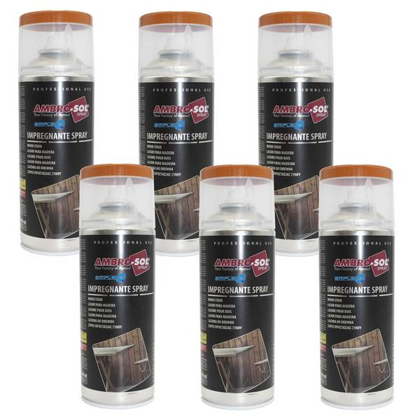 Impregnante Spray Per Legno Noce Chiaro Protettivo Infissi Pergole Barche 400ml