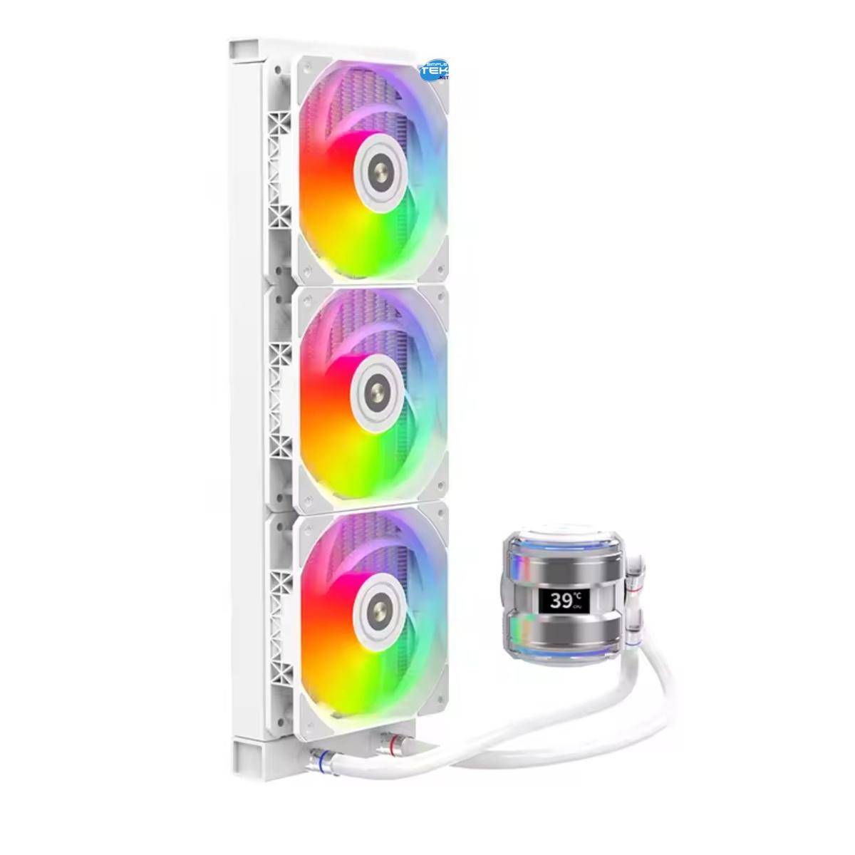 Dissipatore A Liquido Cpu Con Lcd Gaming Rgb 360mm Lga 1851 Am5 1700 1200 Am4-3