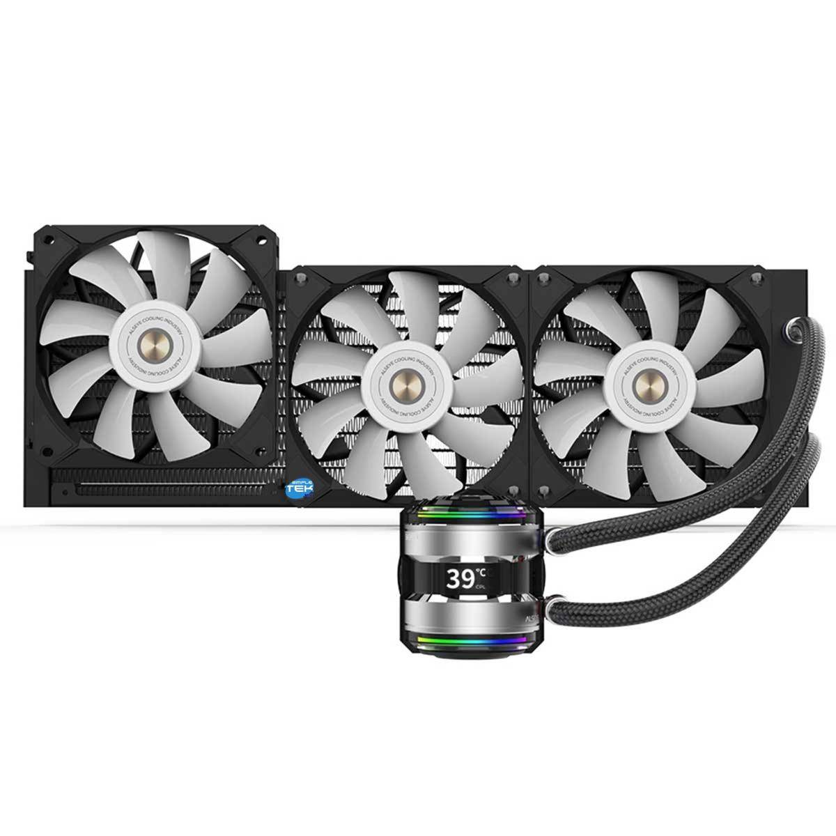 Dissipatore A Liquido Cpu Con Lcd Gaming Rgb 360mm Lga 1851 Am5 1700 1200 Am4-0