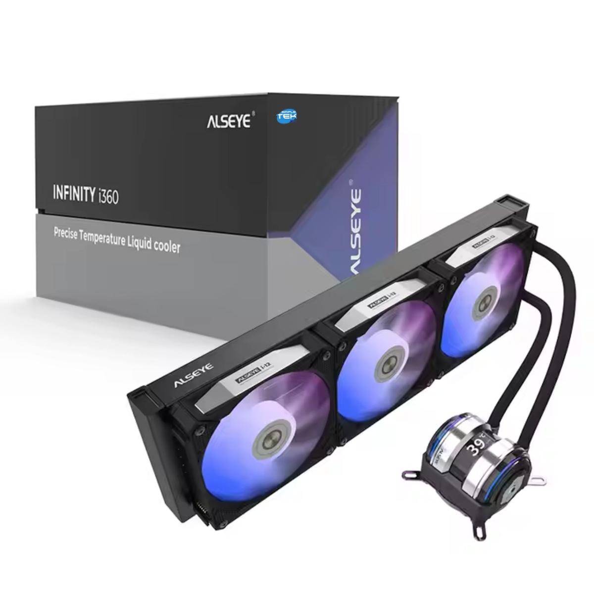 Dissipatore A Liquido Cpu Con Lcd Gaming Rgb 360mm Lga 1851 Am5 1700 1200 Am4-4