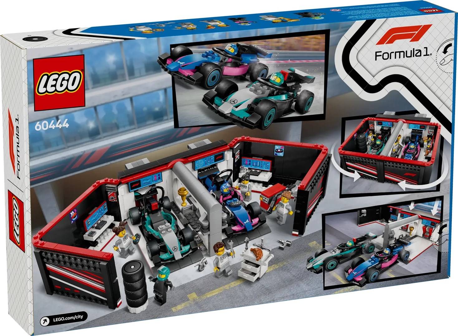 60444 LEGO® CITY F1® Garage con Mercedes-AMG e auto da corsa Alpine-1