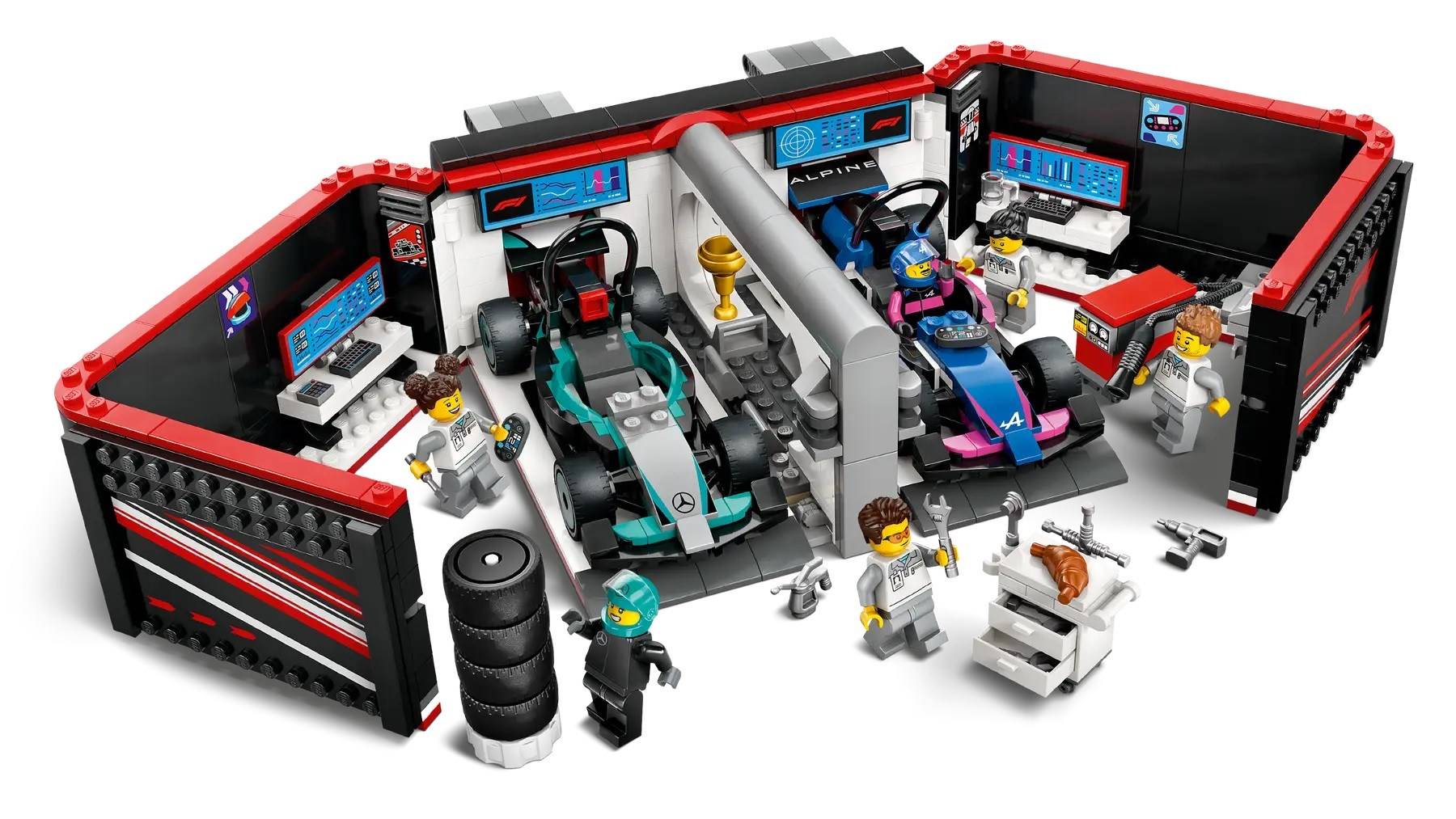 60444 LEGO® CITY F1® Garage con Mercedes-AMG e auto da corsa Alpine-3