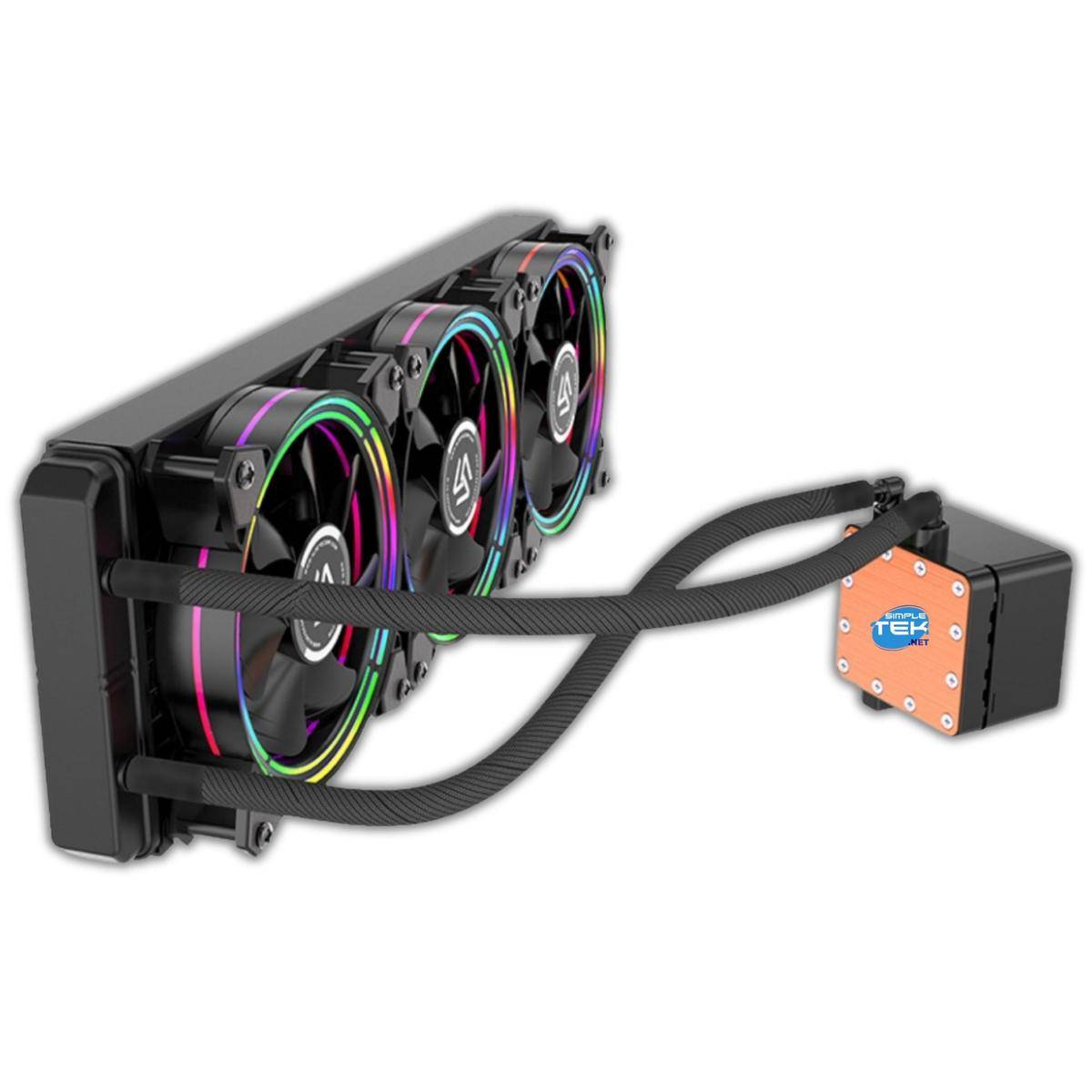 Dissipatore A Liquido 360mm 3 Ventole Rgb 1851 1700 1200 Am5 Am4 115x 1151 1150-1