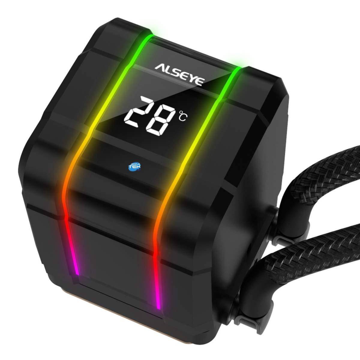 Dissipatore A Liquido Con Lcd Cpu Gaming Rgb 240mm Lga 1700 1366 2066 2011 1200-1
