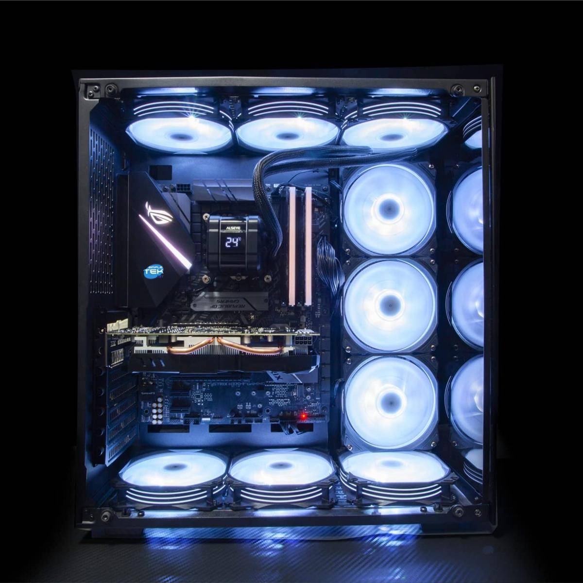 Dissipatore A Liquido Con Lcd Cpu Gaming Rgb 240mm Lga 1700 1366 2066 2011 1200-4