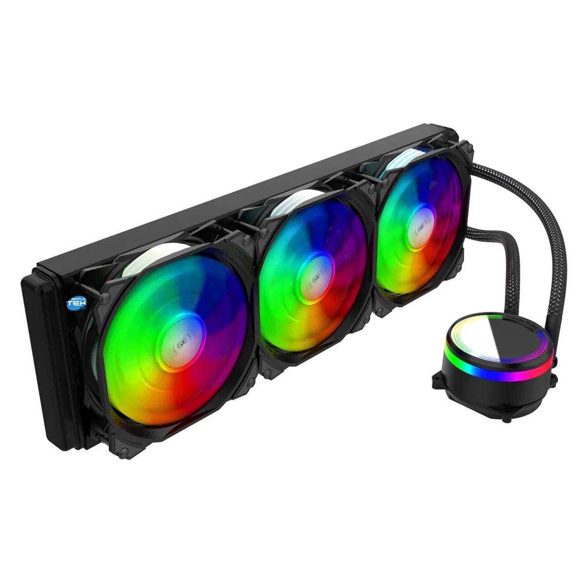 Dissipatore A Liquido 360mm 3 Ventole Rgb 1700 1200 Am5 Am4 1150 1151 1155 1156-0