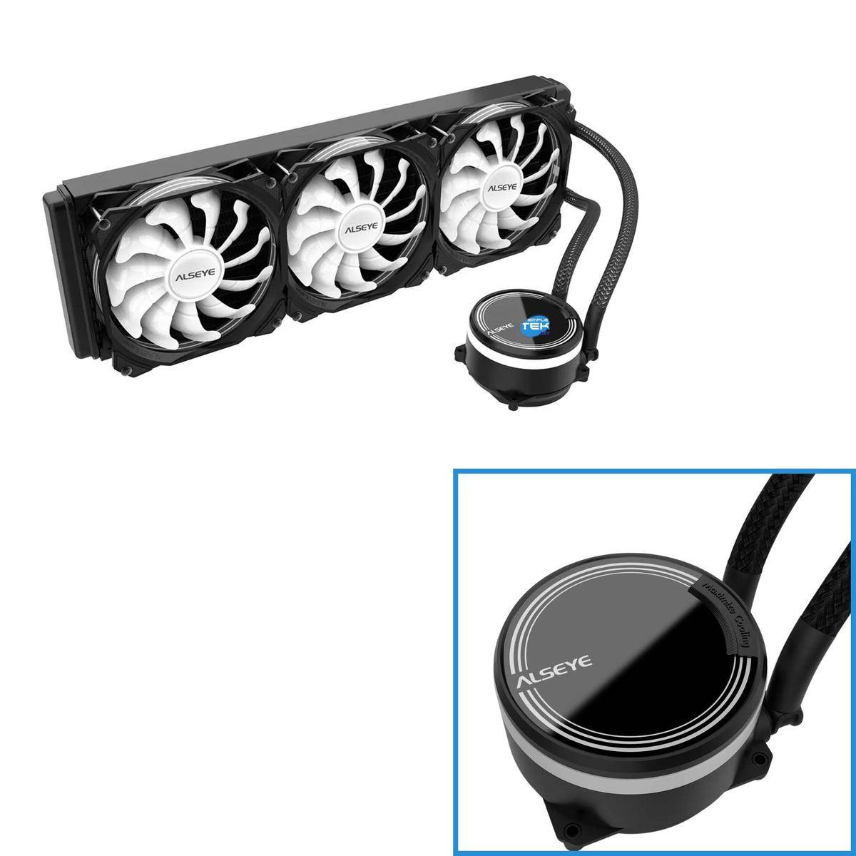 Dissipatore A Liquido 360mm 3 Ventole Rgb 1700 1200 Am5 Am4 1150 1151 1155 1156-2