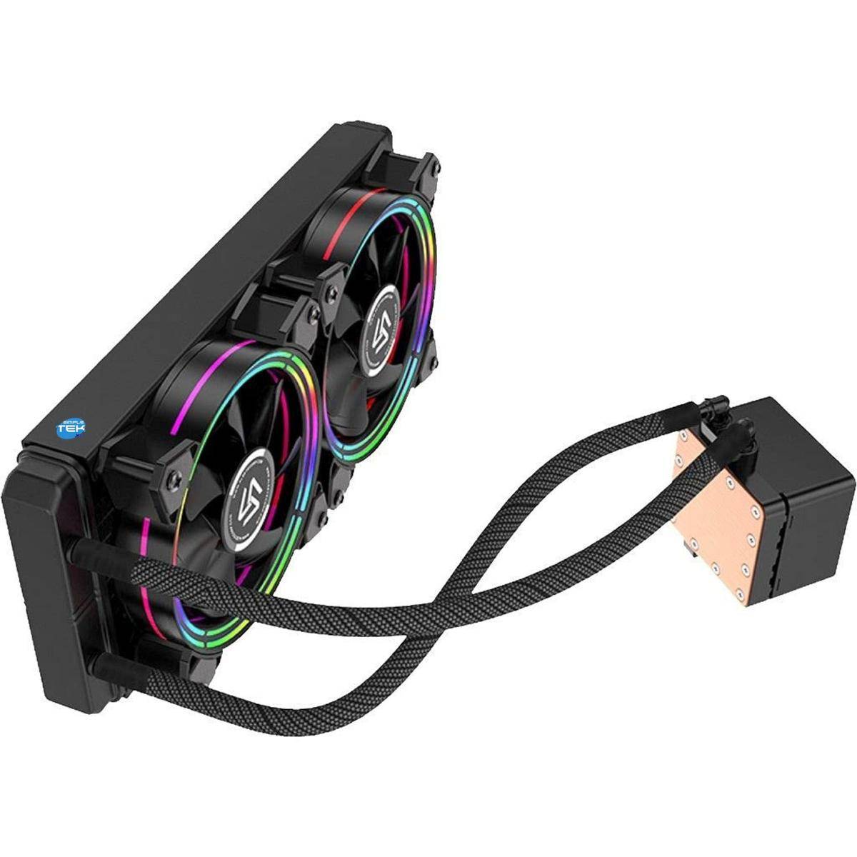 Dissipatore A Liquido 240mm Rgb 250w Lga 1150 1151 1155 1156 1366 2011 2066 775-1