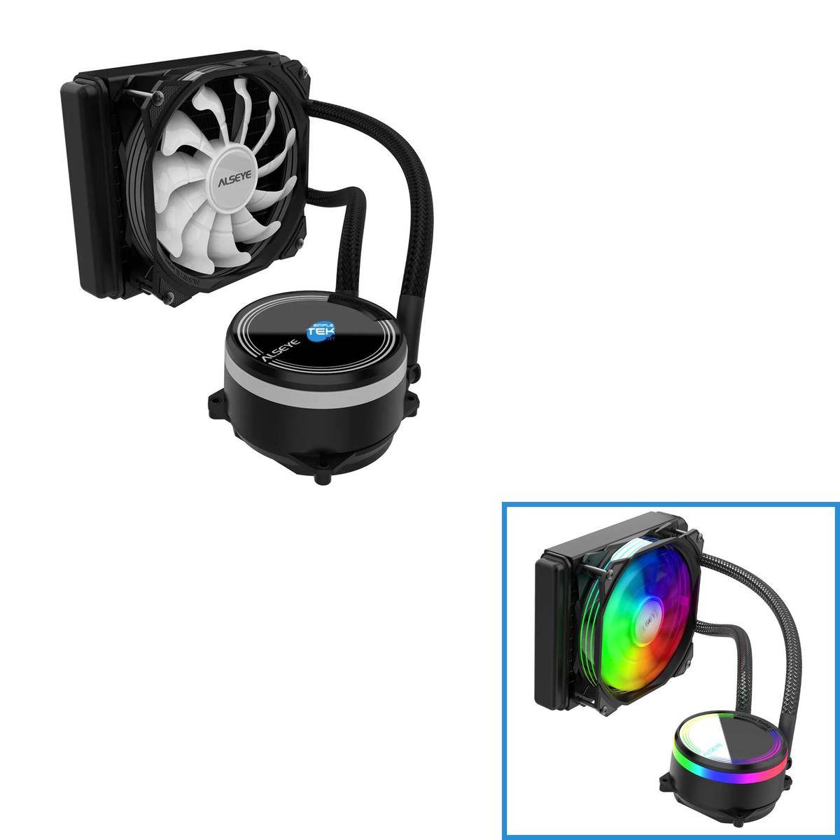 Dissipatore A Liquido Cpu Rgb 120mm Lga 1700 1200 2066 2011 1366 775 1150 1151-1