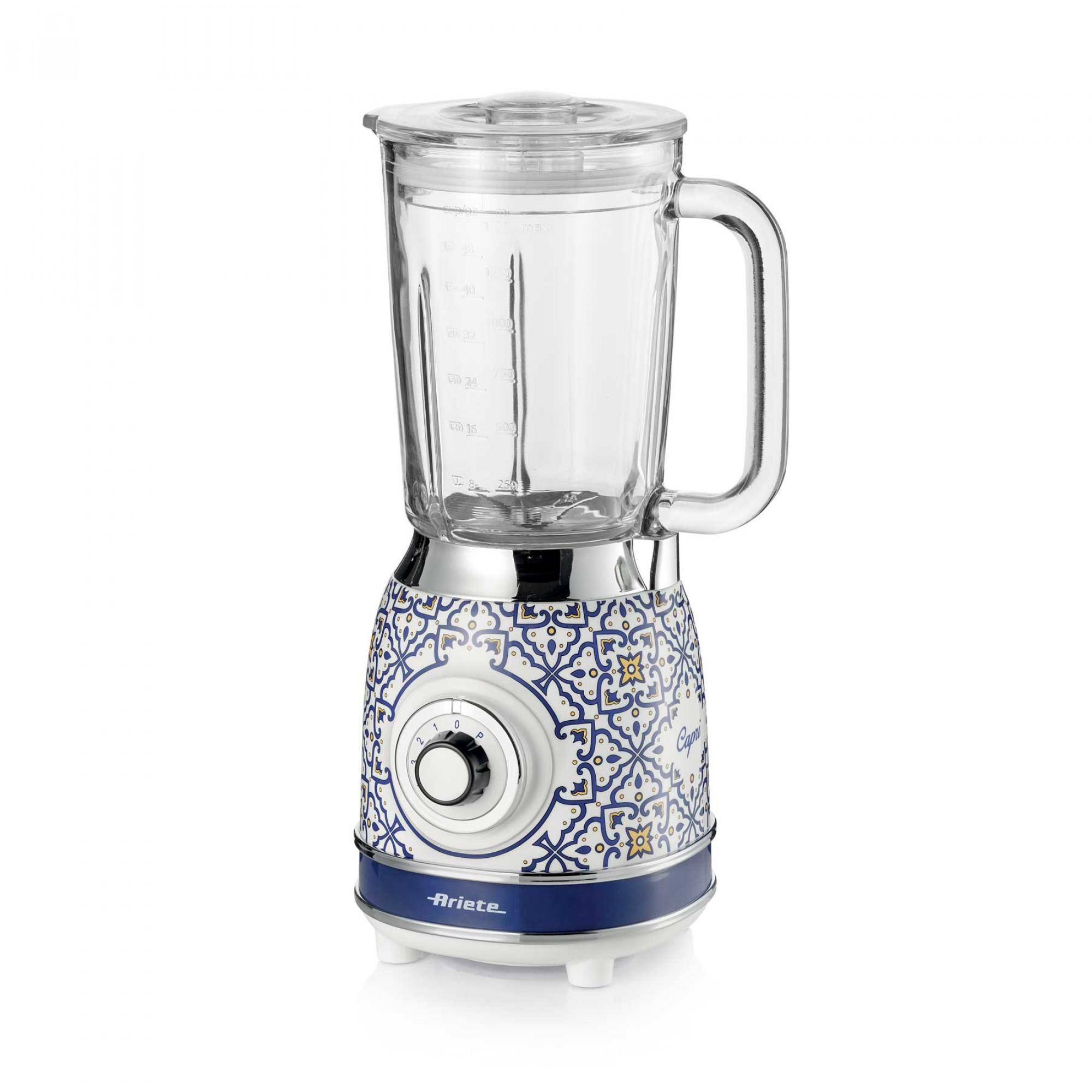 Ariete 583 Frullatore Capri con tazza in vetro da 15 Litri 4 Lame in Acciaio Inox 4 Velocità Pulse1000 Watt-0
