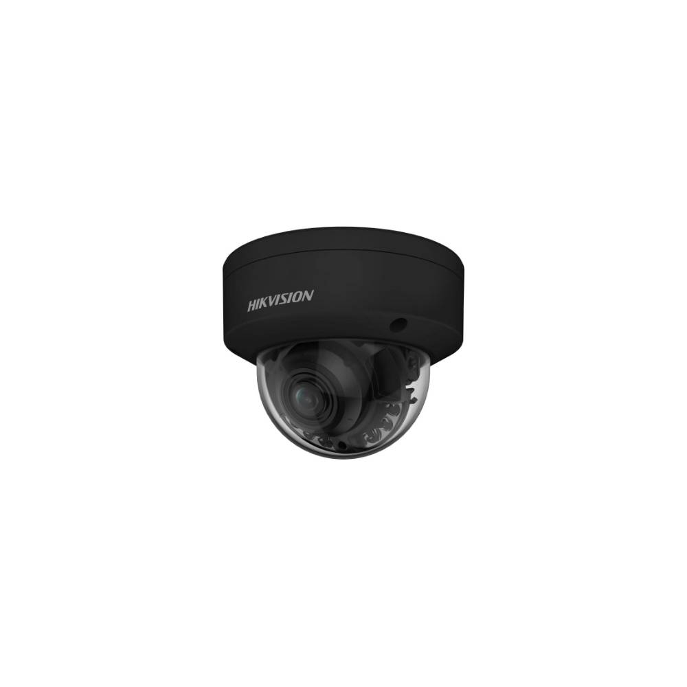 Hikvision DS-2CD2747G2HT-LIZS(2.8-12)/eF/BLK 4 MP Smart Hybrid Light with ColorVu Motorized Varifocal Dome Network Camer-0