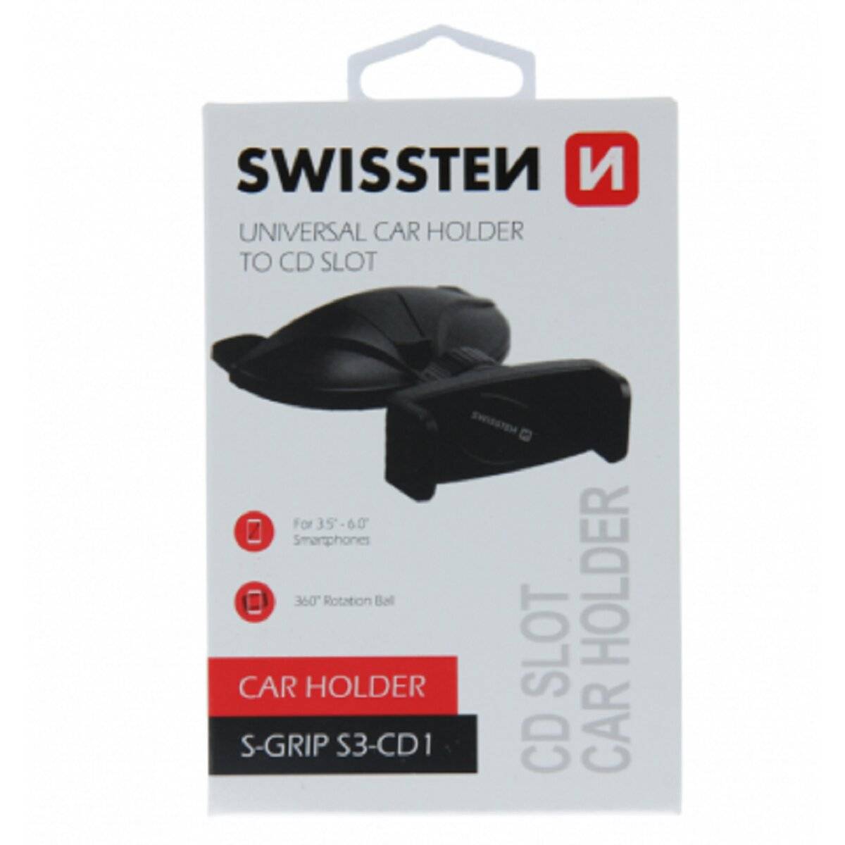 Supporto da auto universale per tablet, smartphone con slot per CD-2