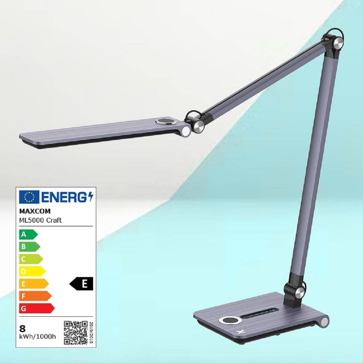 Lampada da scrivania LED MAXCOM ML 5000 Craft in grafite Illuminazione ad alta efficienza energetica e personalizzabile-4