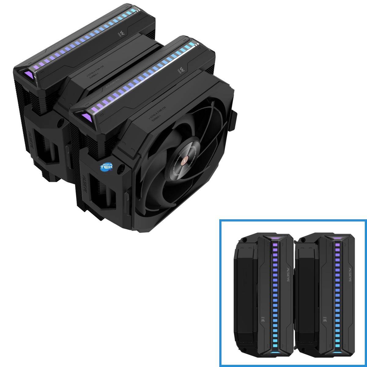 Dissipatore Ad Aria Cpu Gaming Rgb 275w Lga 1700 1200 2011 775 2066 1366 2011-1
