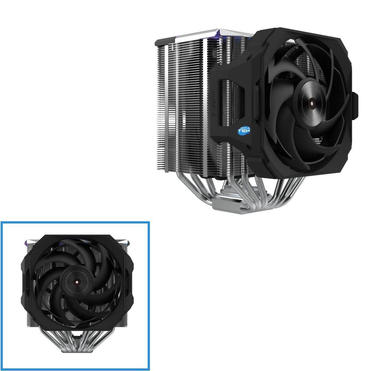 Dissipatore Rgb Gaming 280w Nero Processore Cpu 1700 1200 2011 2066 1366-2