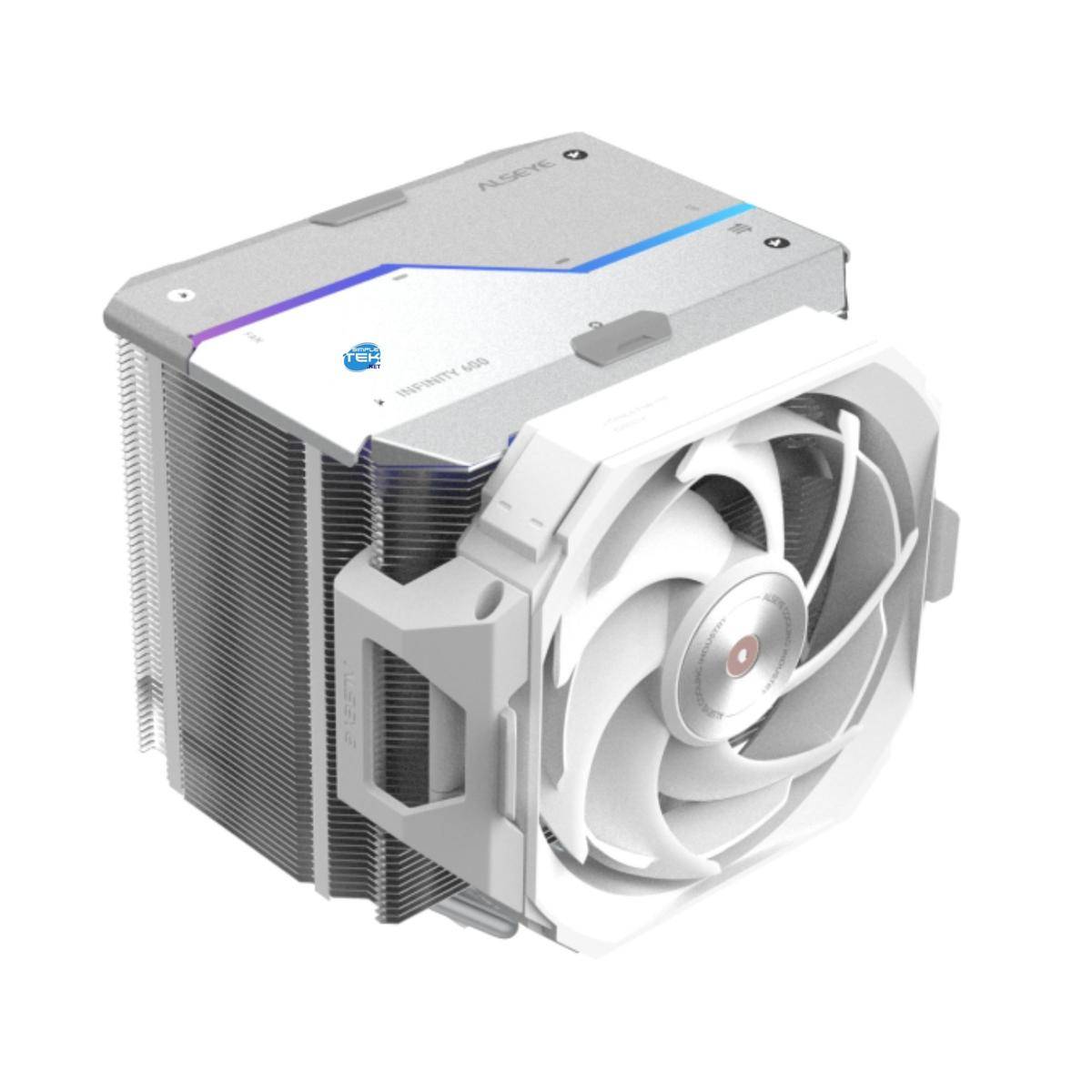 Dissipatore Rgb Gaming 280w Bianco Processore Cpu 1700 1200 2011 2066 1366-0