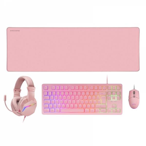 El COMBO GAMING 4EN1 MCP-RGB3 de Mars Gaming es un paquete premium que ofrece una experiencia de juego completa y de alt-0