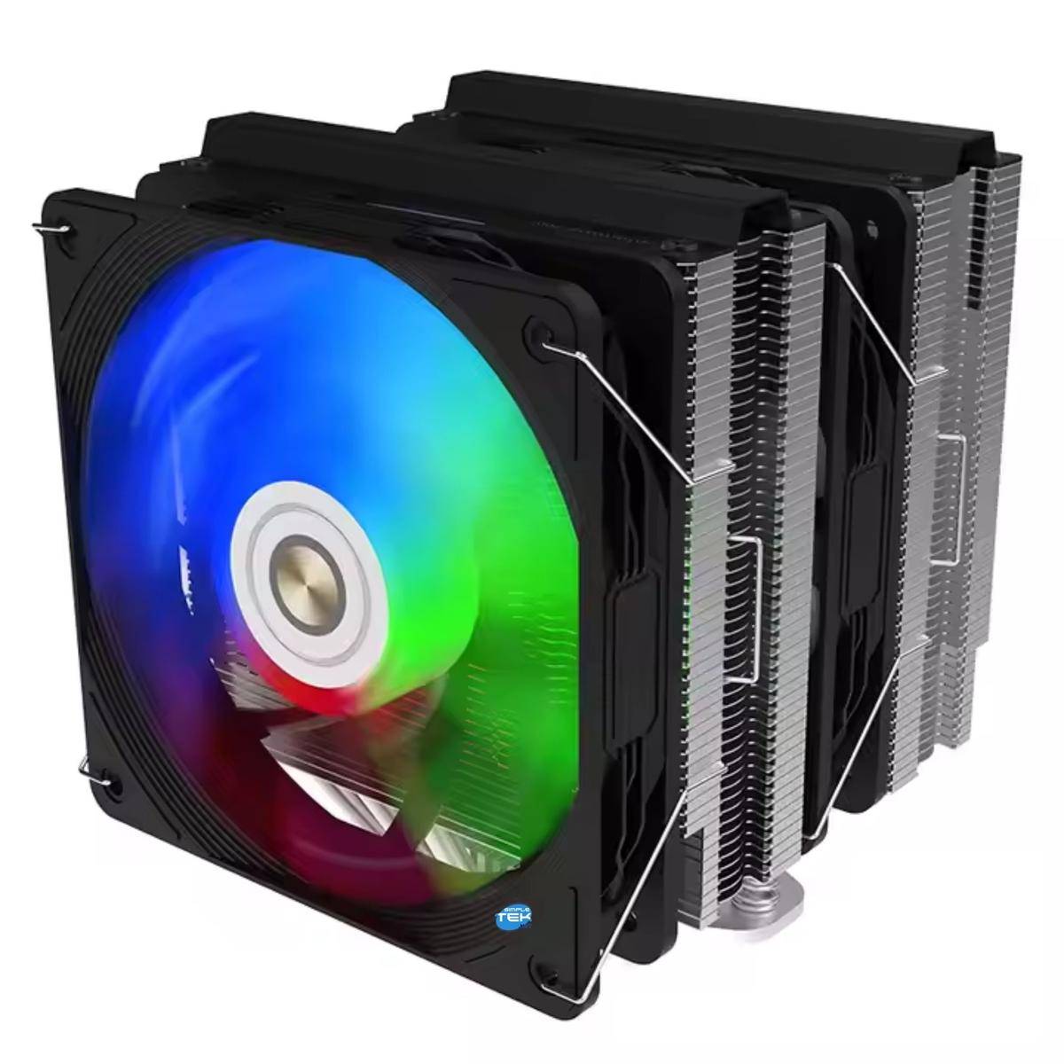 Dissipatore Ad Aria Argb Cpu 240w 1700 1200 115x 1366 2011 2066 Am5 Am4 Am3-2