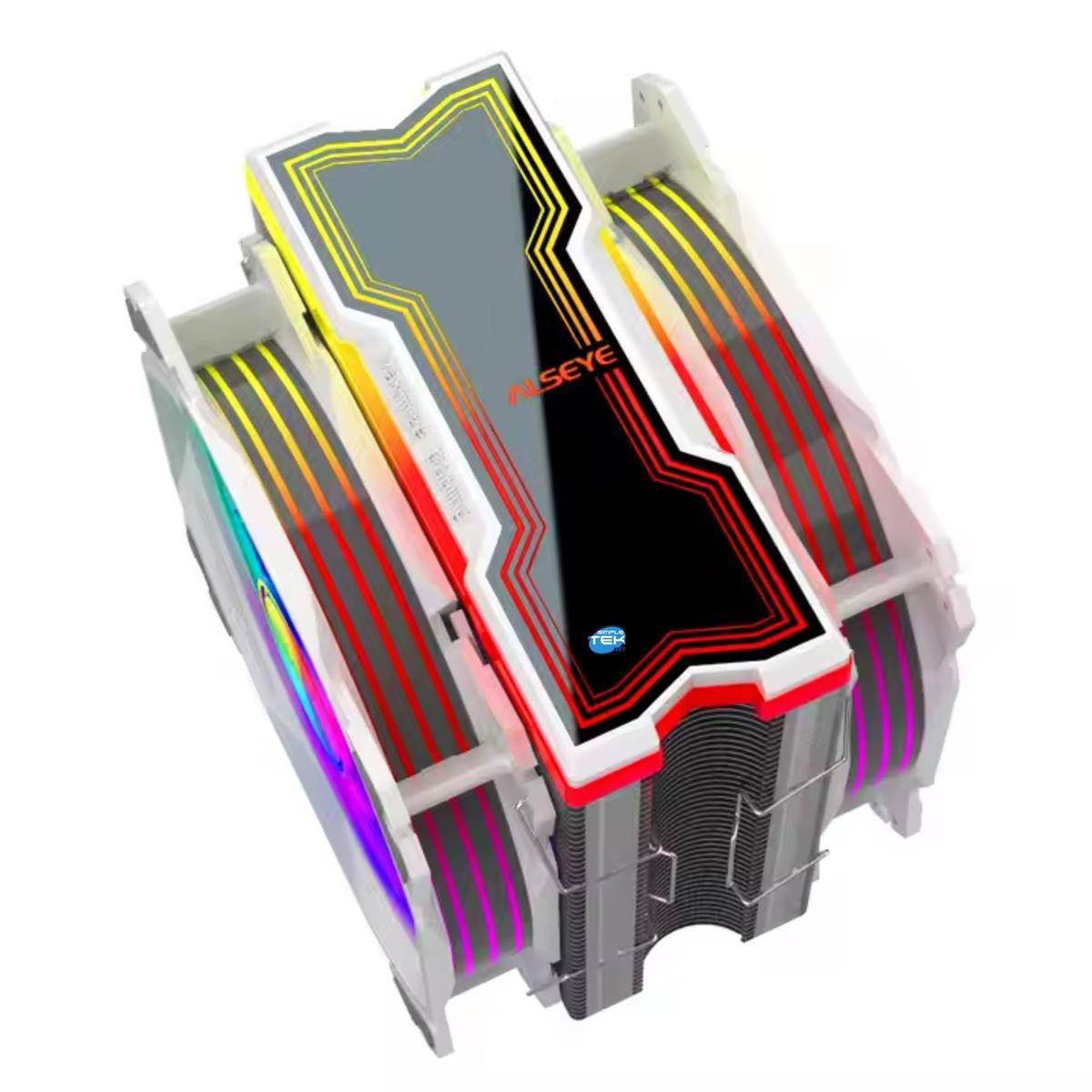 Dissipatore Ad Aria Rgb Gaming Processore Cpu 180w 775 1150 1151 1155 1156 1366-3