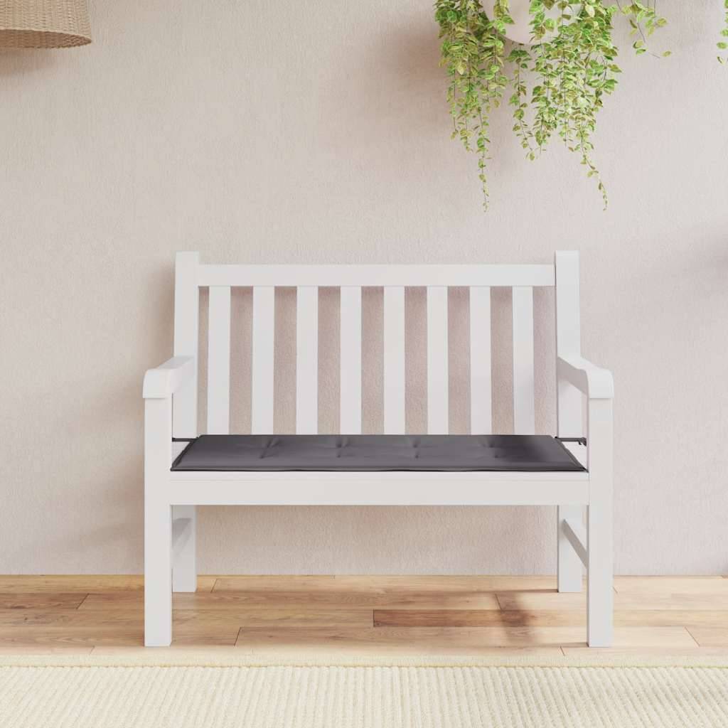 Cuscino per Panca Antracite 100x50x3 cm in Tessuto Oxford-3