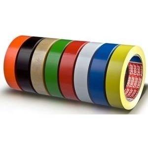 tesa Verpackungsklebeband 4104, 50 mm x 66 m, schwarz aus PVC, hohe Klebkraft, Kleber auf Naturkautschukbasis, - 3 Stück-0