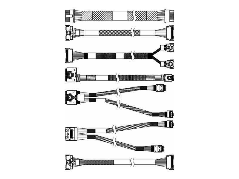 Lenovo - Speicherkabelkit - für 2.5" Chassis hinteres Backplane NVMe (4X97A85174)-0