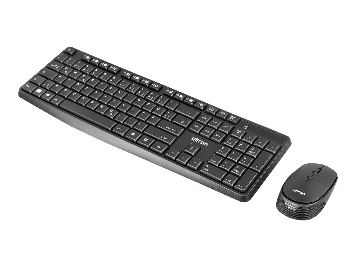 Ultron UMC300 tastiera Mouse incluso Universale RF Wireless Tedesco Nero (UMC300)-0