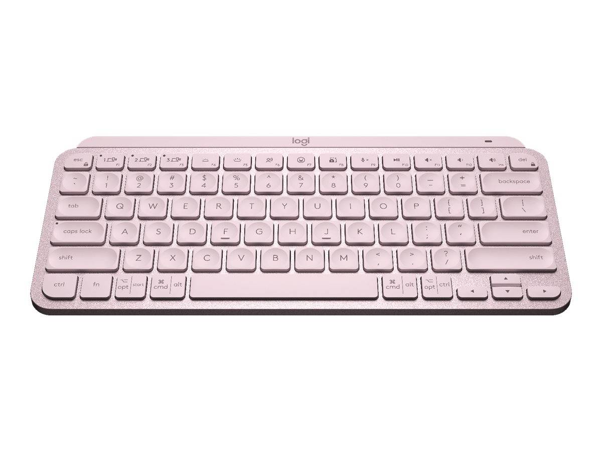 Logitech MX Keys Mini tastiera RF senza fili + Bluetooth QWERTY Nordic Rosa-0