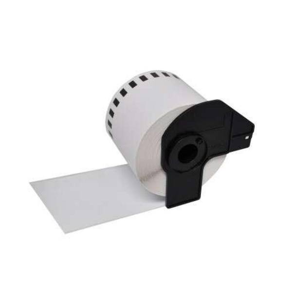 Brother DK22251 - Targhetta generica con dimensioni personalizzate - lunghezza 62 mm x 15,24 metri - rossa e nera con fo