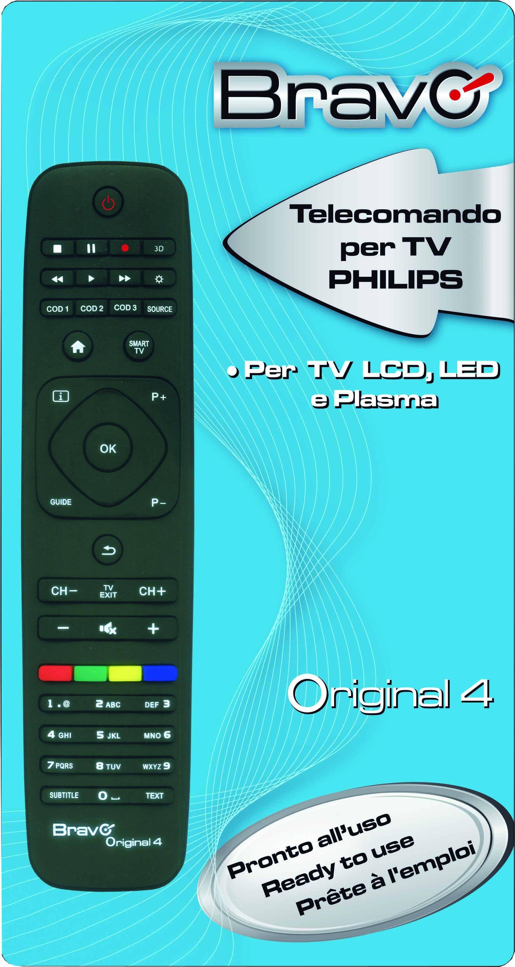 BRAVO TELECOMANDO UNIVERSALE PER TV PHILIPS 90202064-0