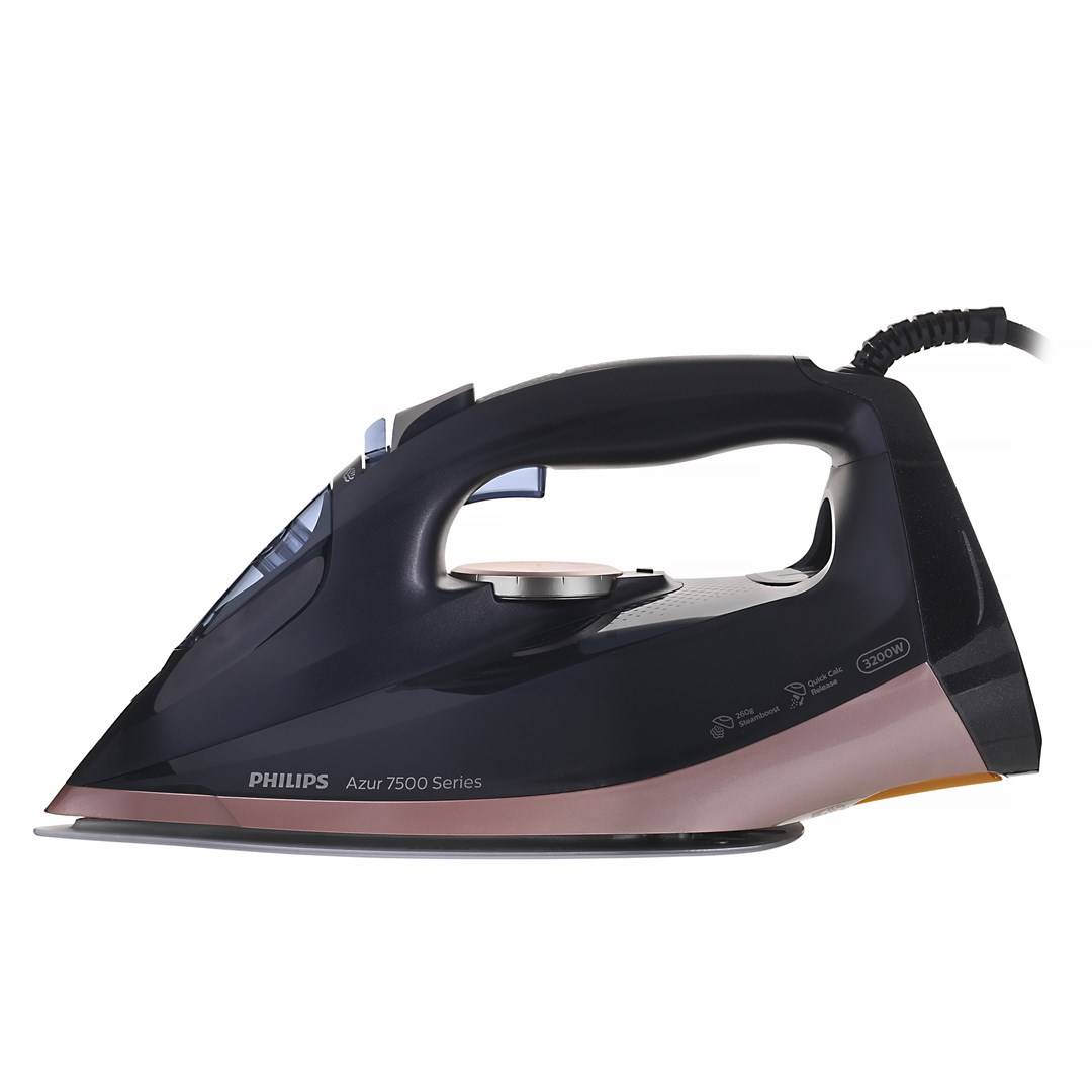 Philips DST7510/80 ferro da stiro Ferro da stiro a secco e a vapore Piastra soletta SteamGlide Elite 3200 W Nero-2