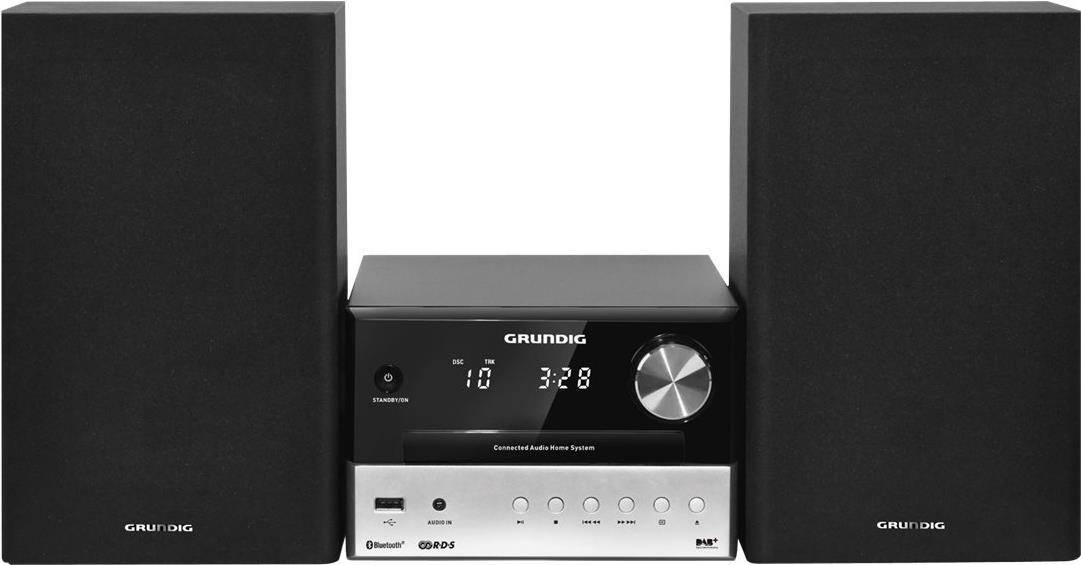 Grundig CMS 3000 BT DAB+ - Microsystem - 2 x 15 Watt - Silver/Black (GLR7640)-0