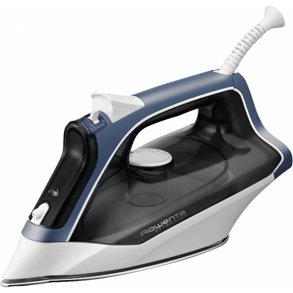 Rowenta EFFECTIVE 2 Ferro da stiro a secco e a vapore Acciaio inossidabile Nero Blu Bianco-0