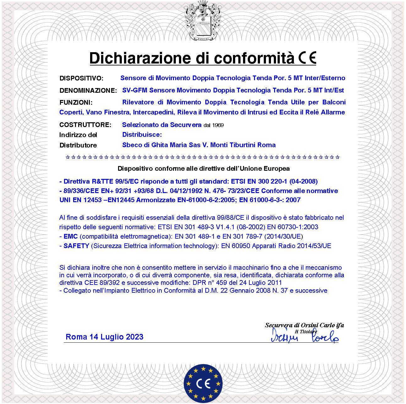 Evita Furto Tre Doppia Tecnologia a Tenda Marrone Infrarosso e Microonda Portata 5 MT Vano Finestra Interno Corridoio-3
