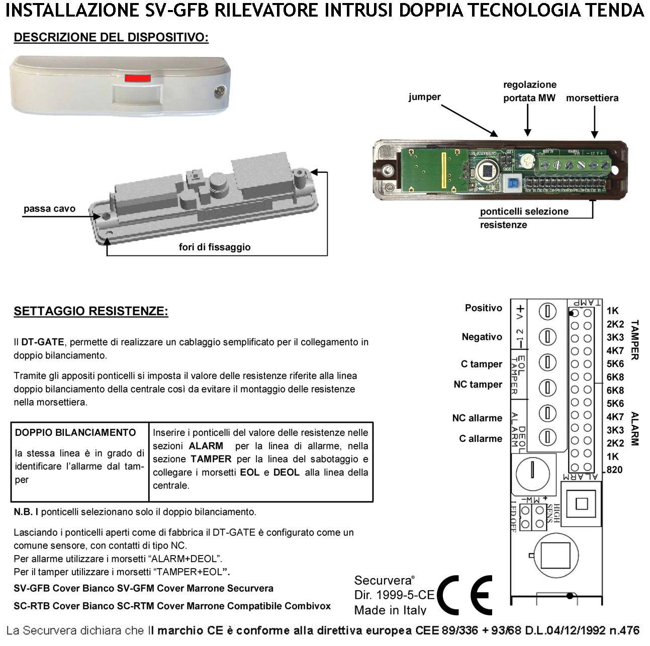 Infrarosso e Microonda Gatewatch Doppia Tecnologia Tenda 5 Pezzi Portata 5 MT Sensori Movimento Ladri Rampa Scala Cope-2
