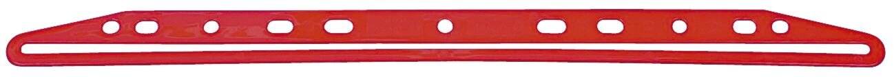 Dorso a foratura universale per stampati Q-Connect 30 cm rosso scatola da 100 - KF02284-1