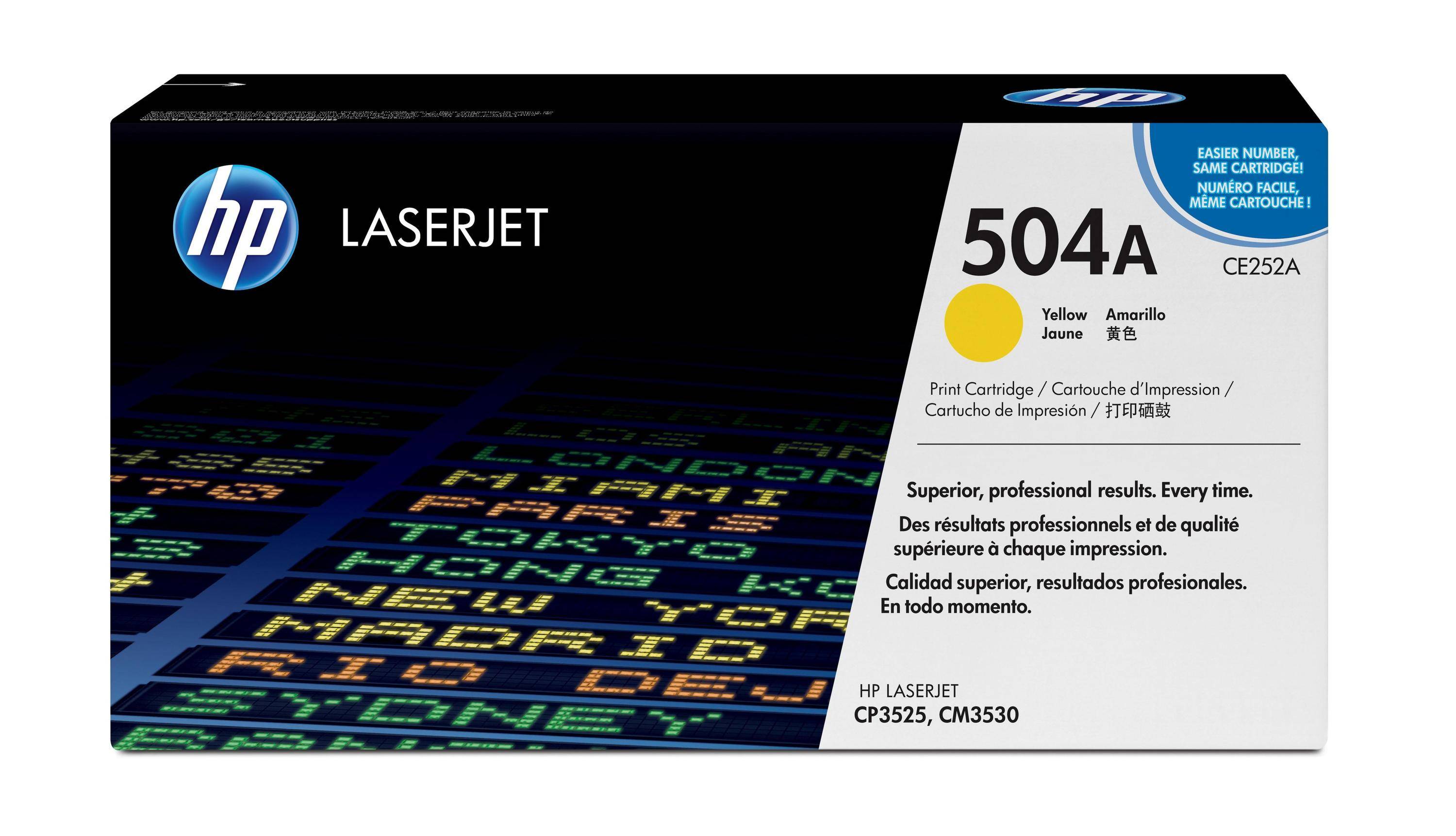 HP Cartuccia Toner originale Gialllo Laserjet 504a-0